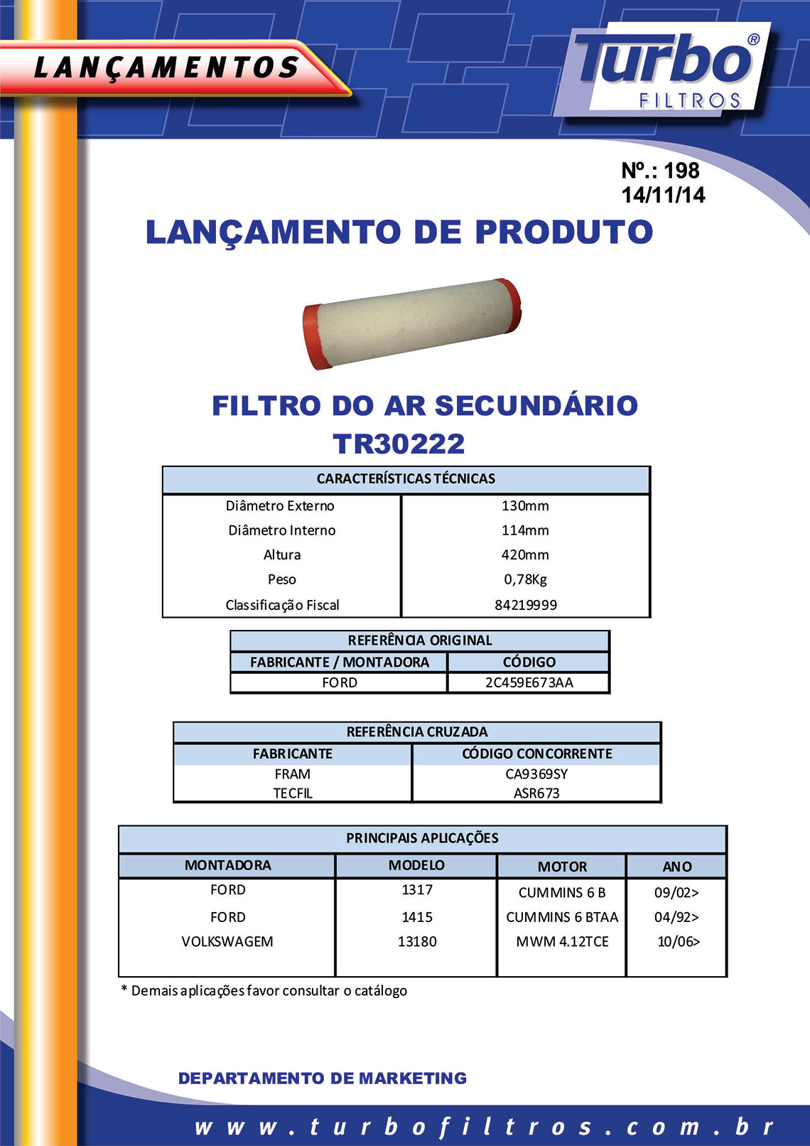 TR30222 - Filtros Turbo